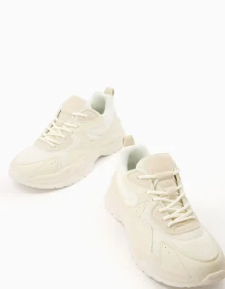 FEMME BERSHKA Baskets*Baskets bimatière mesh
