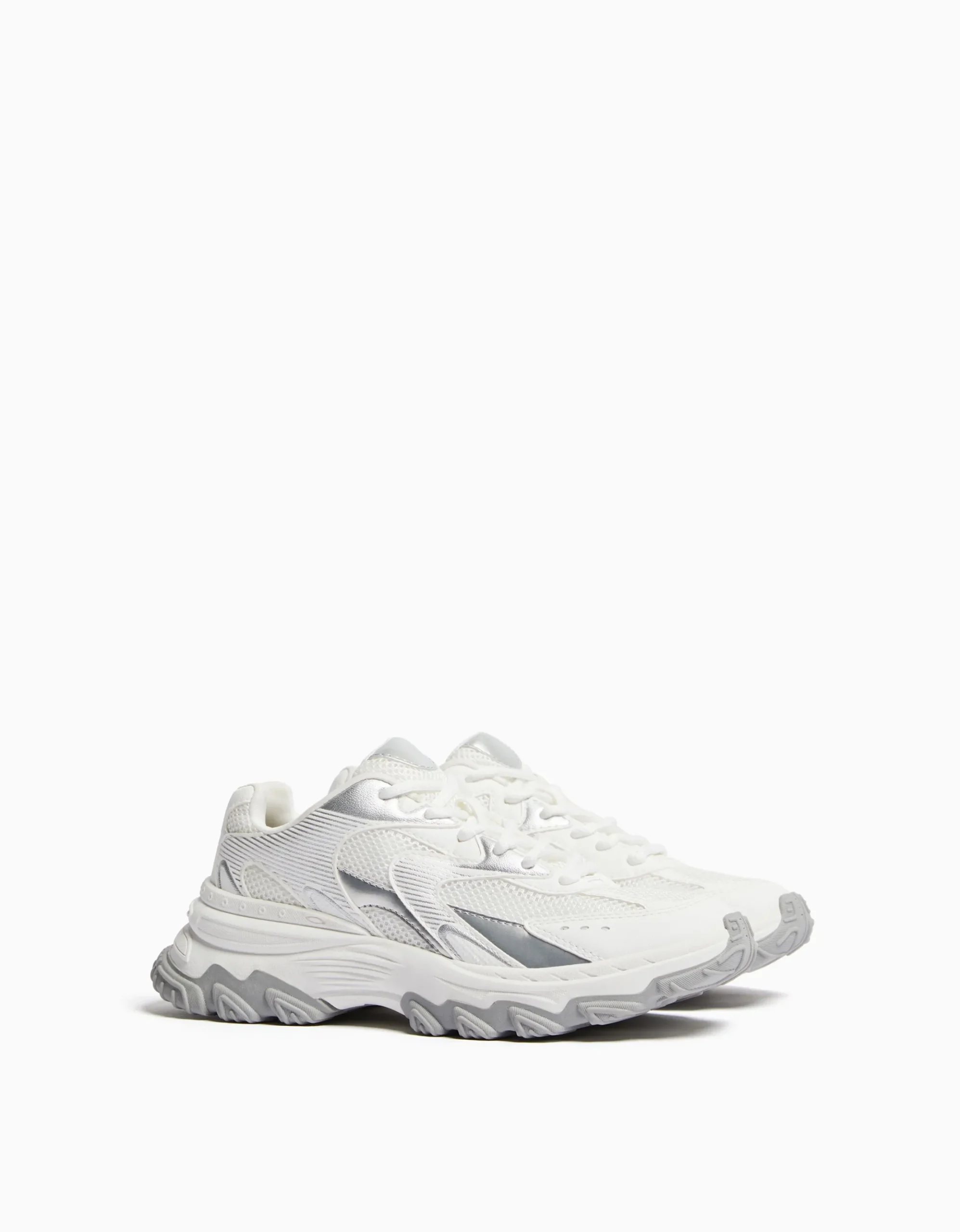 FEMME BERSHKA Survêtement*Baskets bimatière mesh