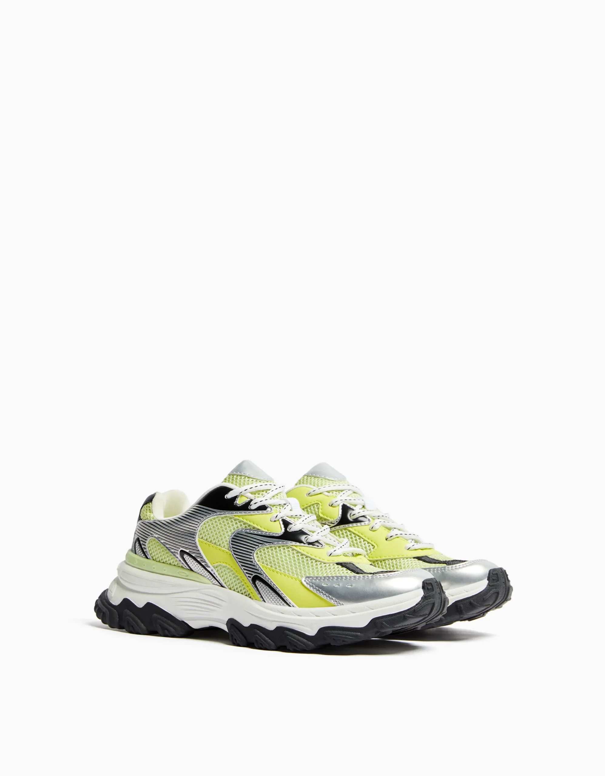 FEMME BERSHKA Survêtement*Baskets bimatière mesh