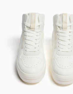 FEMME BERSHKA New*Baskets montantes bimatière