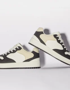 HOMME BERSHKA Basiques*Baskets multi-couches homme