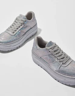 FEMME BERSHKA Baskets*Baskets plateforme avec brillants