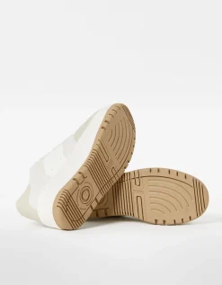 FEMME BERSHKA Varsity*Baskets plateforme bimatière