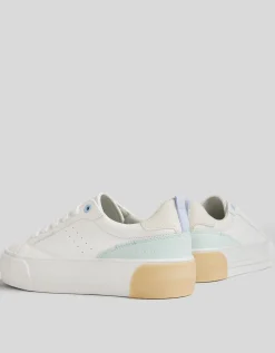 FEMME BERSHKA Baskets*Baskets plateforme bimatière