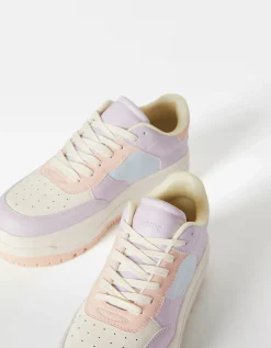 FEMME BERSHKA BSK Teen*Baskets plateforme bimatière