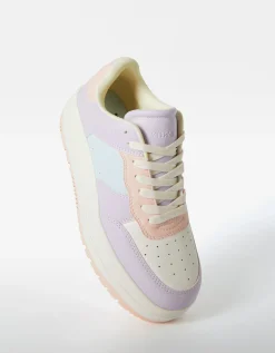 FEMME BERSHKA BSK Teen*Baskets plateforme bimatière
