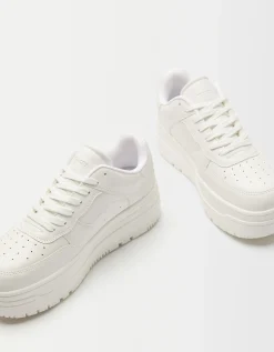 FEMME BERSHKA BSK Teen*Baskets plateforme unies