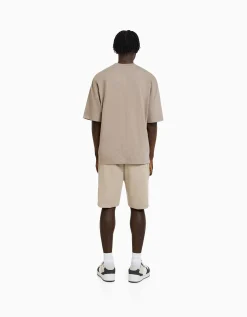 HOMME BERSHKA Bermudas*Bermuda basique molleton