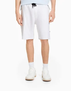 HOMME BERSHKA Basiques*Bermuda cargo molleton