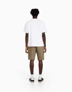 HOMME BERSHKA Bermudas*Bermuda jogger cargo
