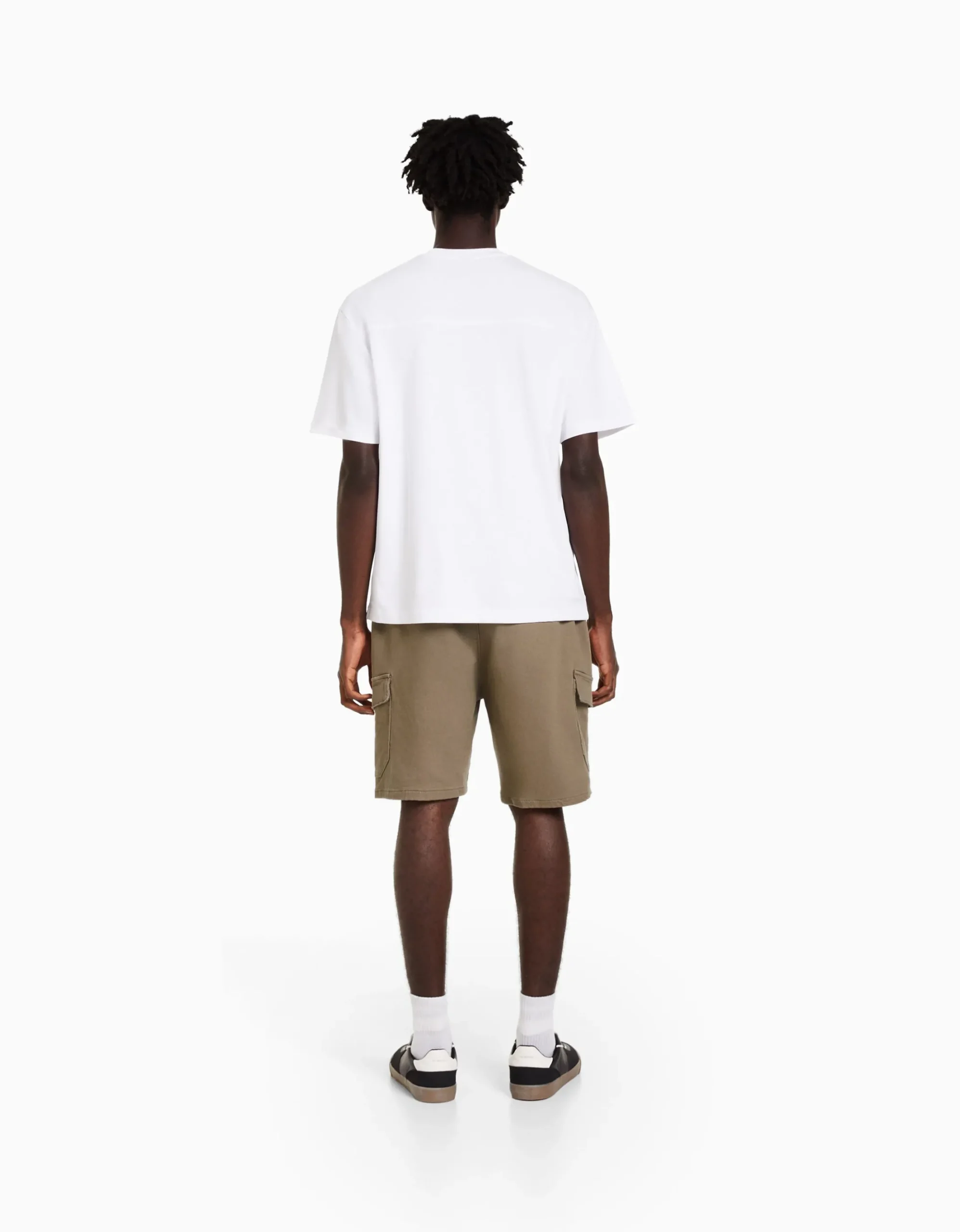 HOMME BERSHKA Bermudas*Bermuda jogger cargo