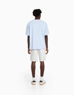 HOMME BERSHKA Bermudas*Bermuda jogger cargo
