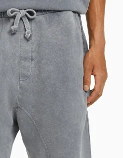 HOMME BERSHKA Survêtement*Bermuda molleton effet délavé