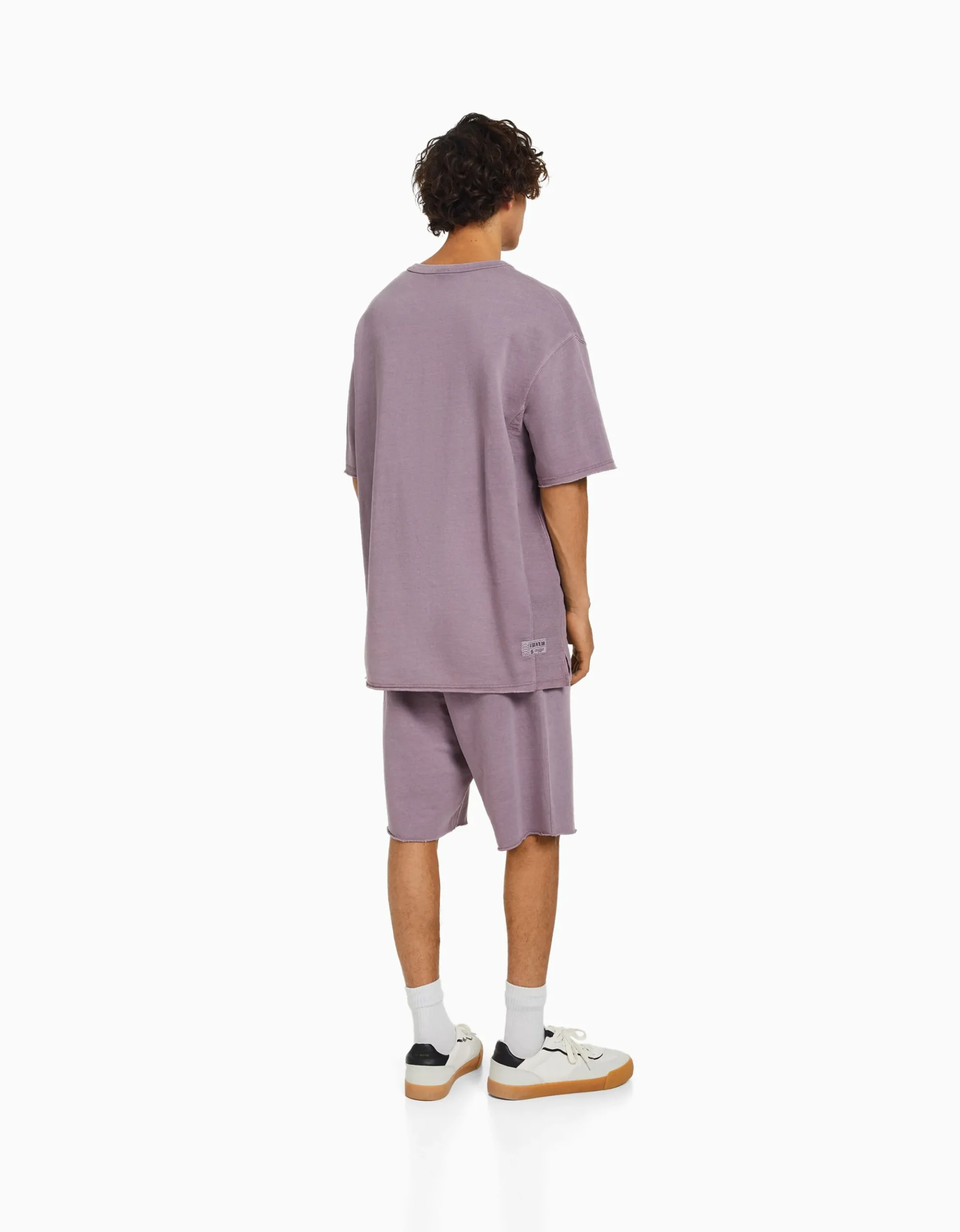 HOMME BERSHKA Bermudas*Bermuda molleton effet délavé
