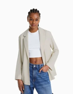 FEMME BERSHKA Vestes*Blazer fluide coupe féminine