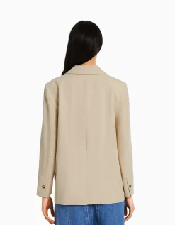 FEMME BERSHKA Vestes*Blazer tailoring croisé regular fit coupe féminine