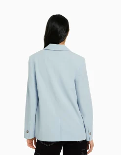 FEMME BERSHKA Vestes*Blazer tailoring croisé regular fit coupe féminine