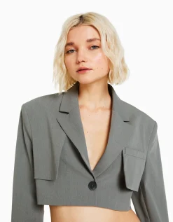FEMME BERSHKA Vestes*Blazer tailoring cropped
