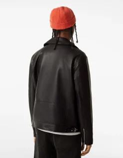 HOMME BERSHKA Blousons et manteaux*Blouson biker similicuir