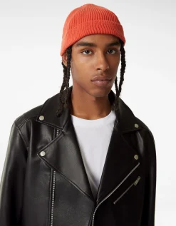 HOMME BERSHKA Blousons et manteaux*Blouson biker similicuir