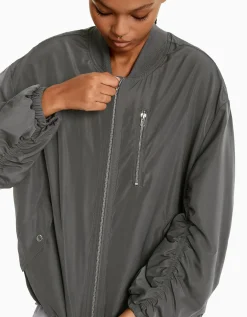 FEMME BERSHKA Vêtements*Blouson bomber effet nylon