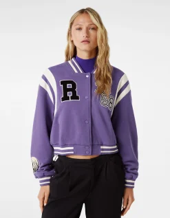 FEMME BERSHKA Vestes*Blouson cropped varsity