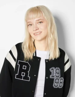 FEMME BERSHKA Vestes*Blouson cropped varsity