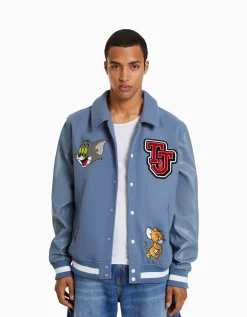 HOMME BERSHKA Blousons et manteaux*Blouson empiècements Tom & Jerry
