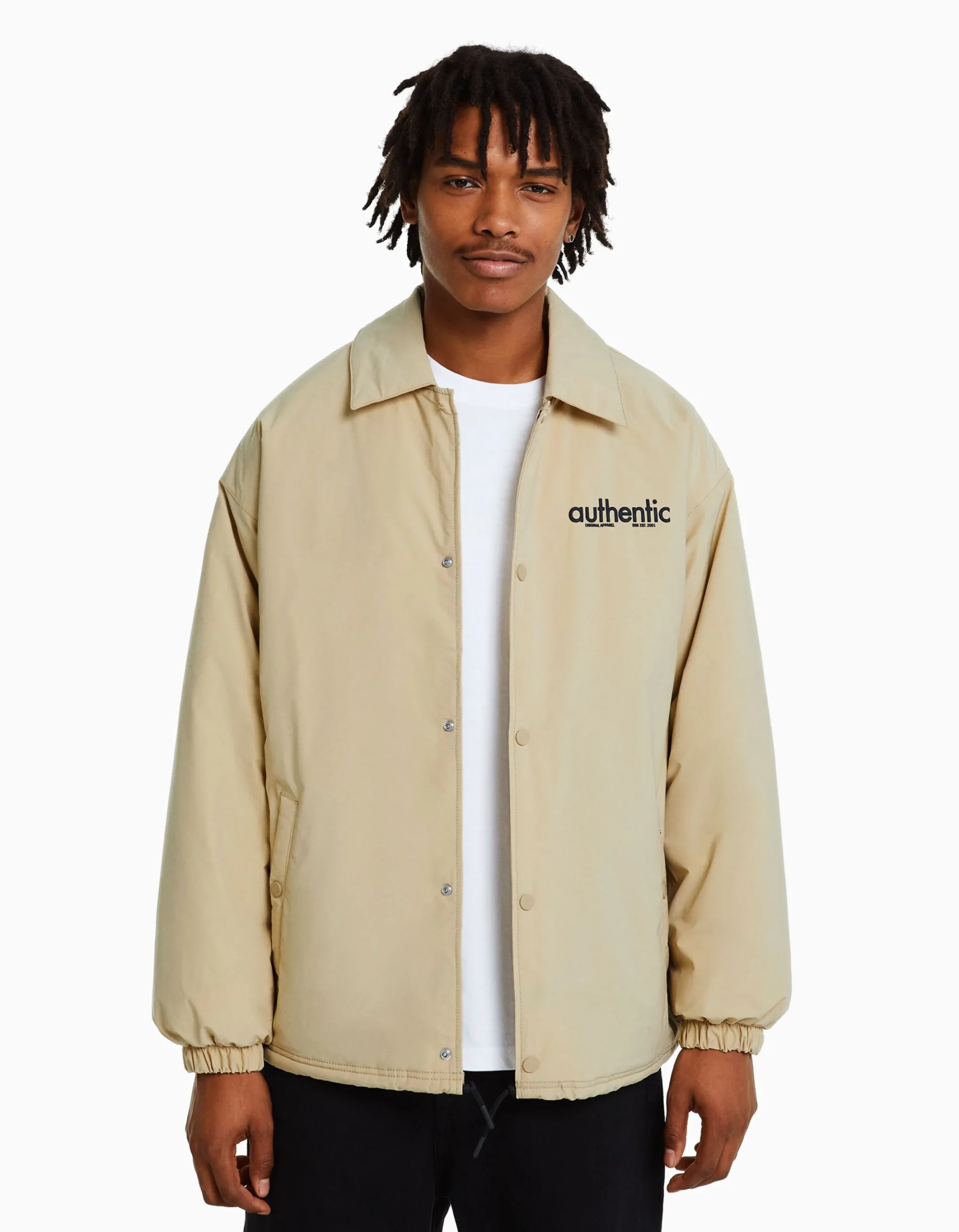 HOMME BERSHKA Blousons et manteaux*Blouson imprimé dos