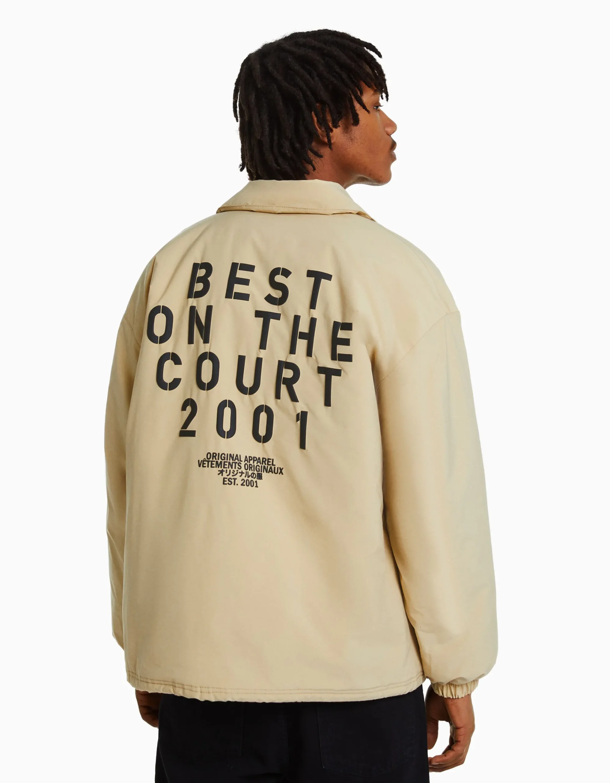 HOMME BERSHKA Blousons et manteaux*Blouson imprimé dos