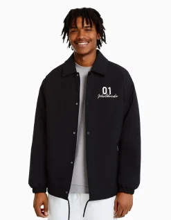 HOMME BERSHKA Blousons et manteaux*Blouson imprimé dos
