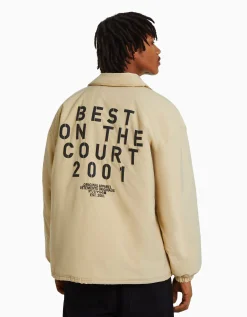HOMME BERSHKA Vêtements*Blouson imprimé dos