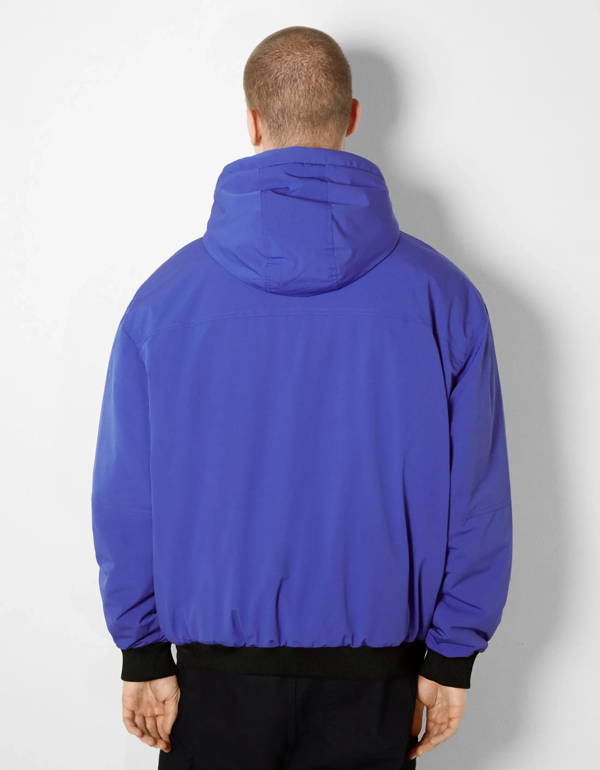 HOMME BERSHKA Blousons et manteaux*Blouson matelassé capuche imprimé