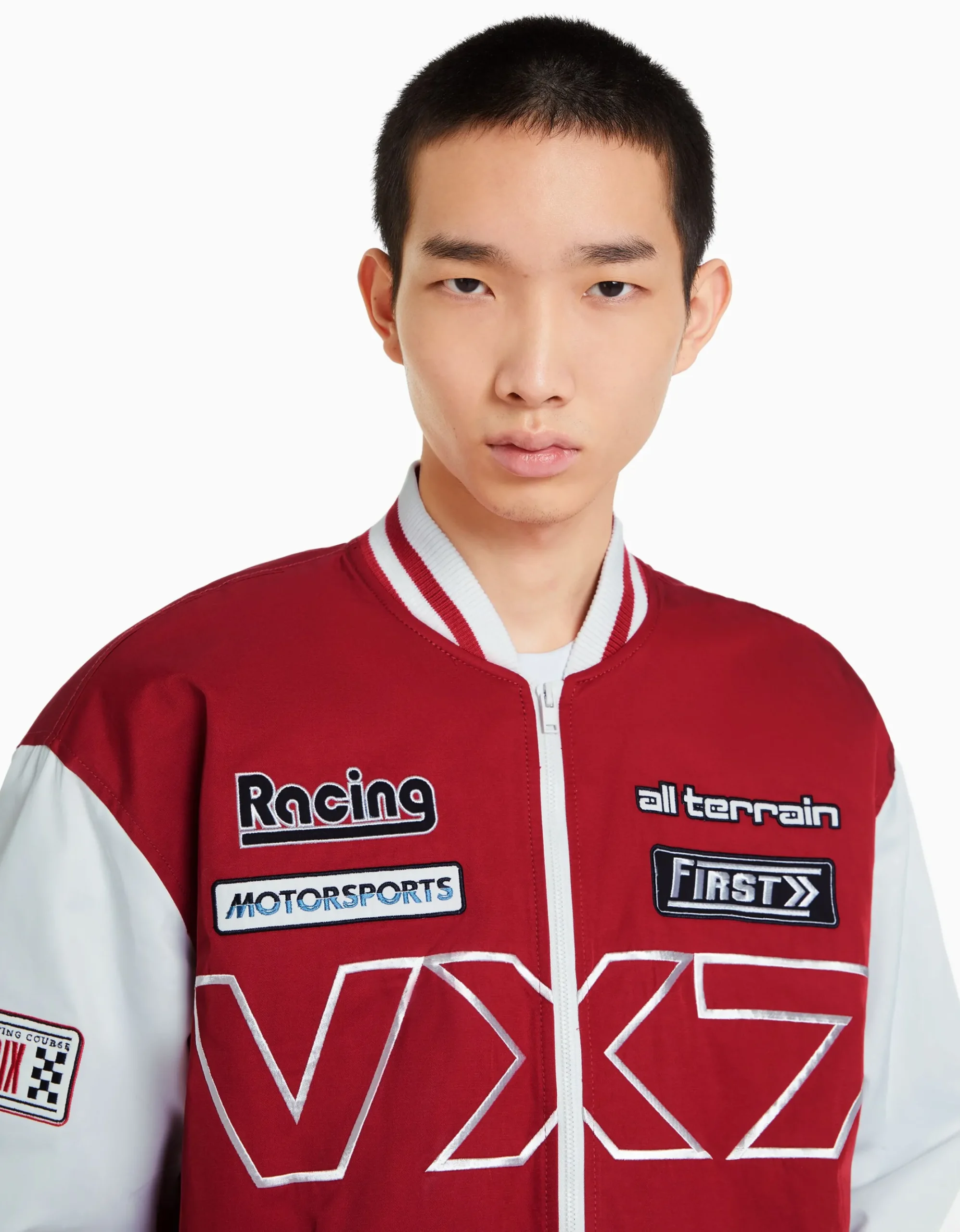 HOMME BERSHKA Vêtements*Blouson racing effet nylon