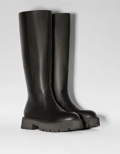 FEMME BERSHKA Bottes*Bottes plates basiques