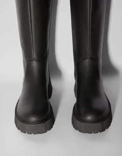 FEMME BERSHKA Bottes*Bottes plates basiques