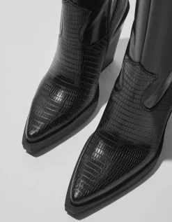 FEMME BERSHKA Bottes*Bottes talon cowboy