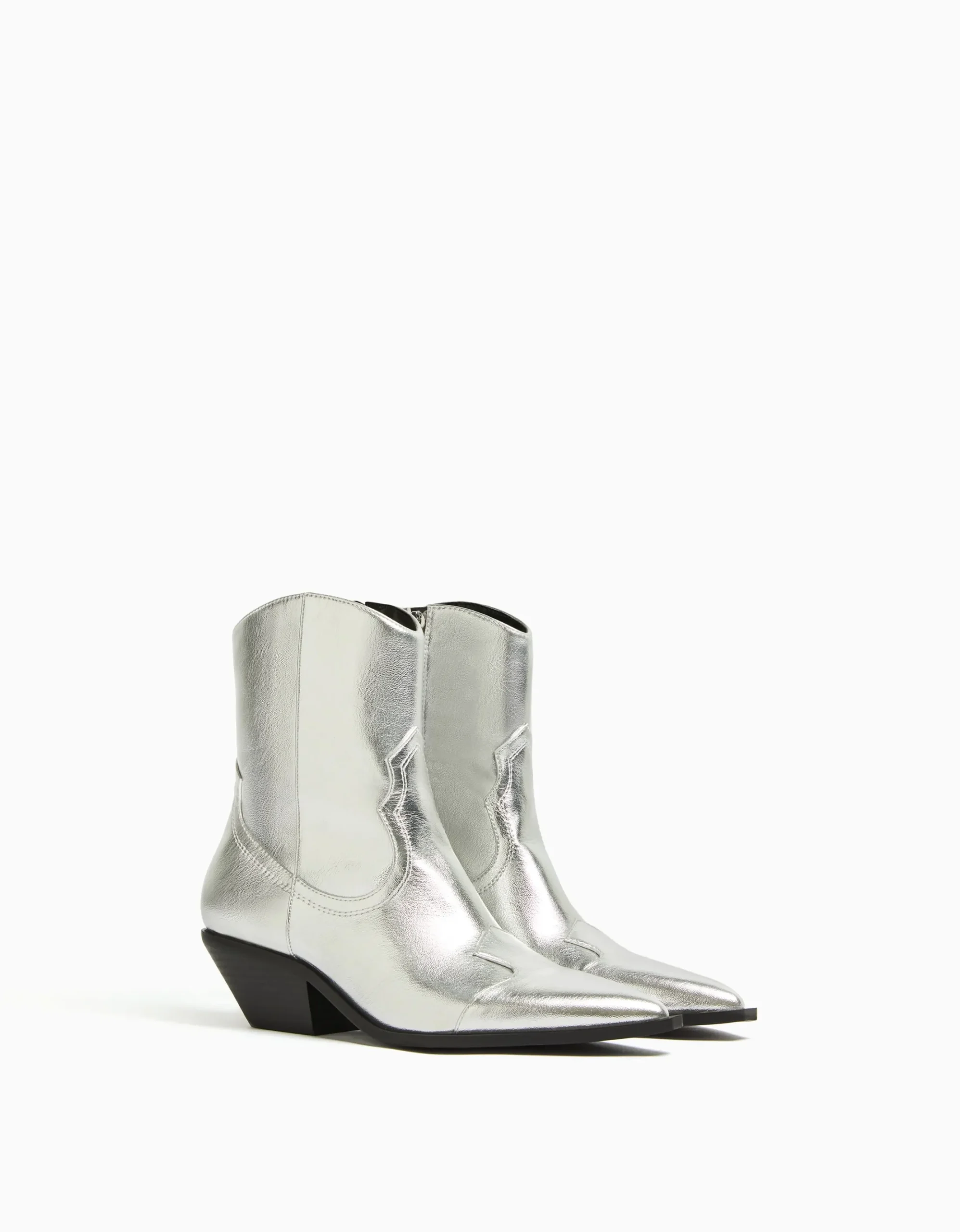 FEMME BERSHKA Chaussures*Bottines cowboy à talon