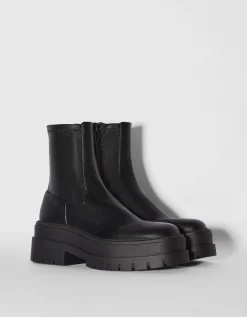 FEMME BERSHKA Chaussures*Bottines plateforme moulantes