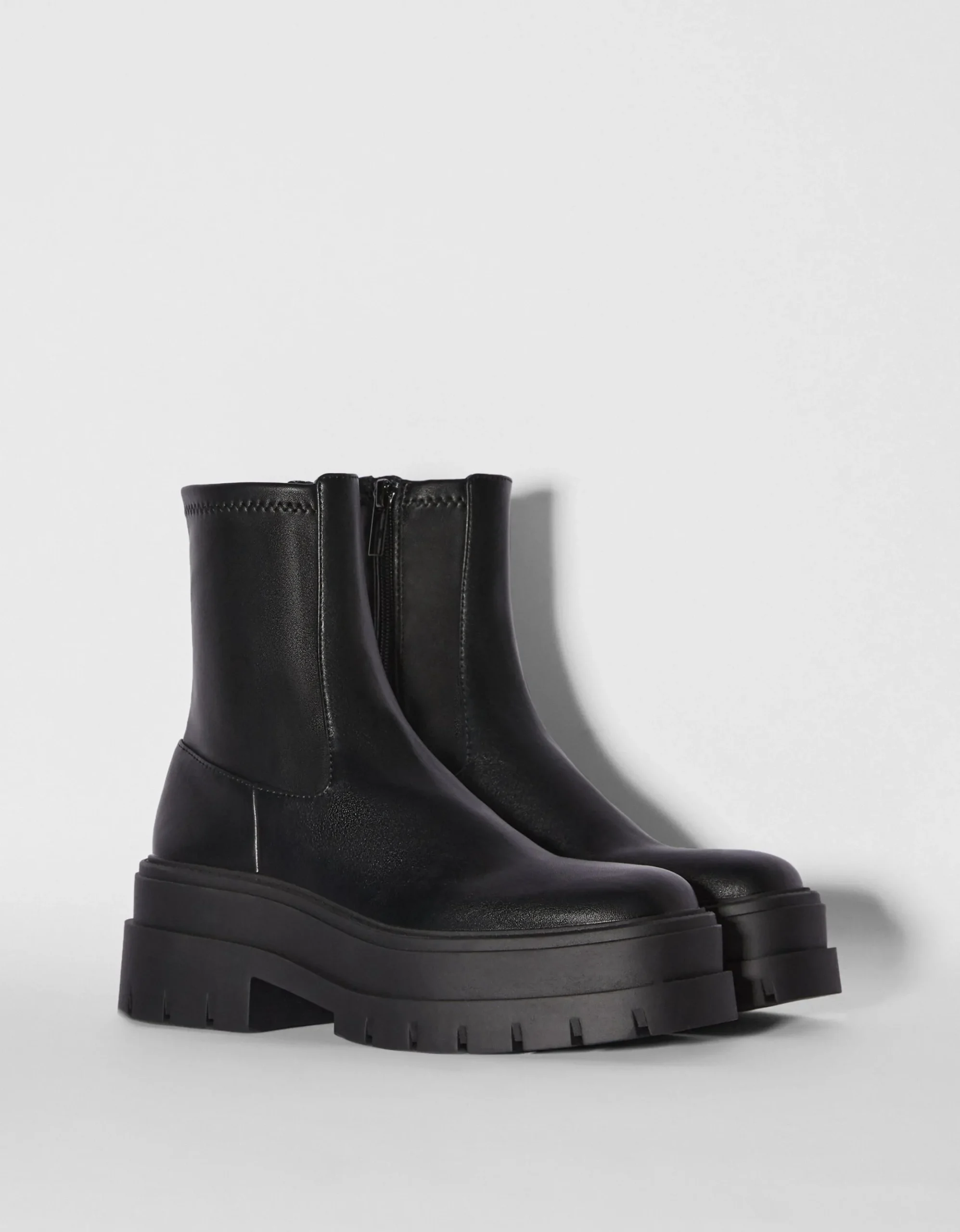 FEMME BERSHKA Chaussures*Bottines plateforme moulantes