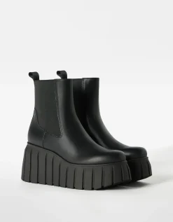 FEMME BERSHKA Chaussures*Bottines plateforme XL élastiquées