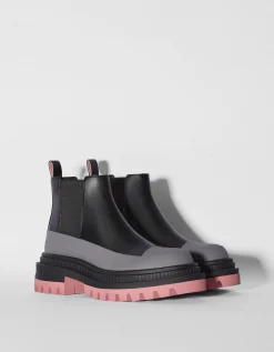FEMME BERSHKA Shoes Arrival*Bottines plates semelle colorée