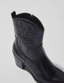 FEMME BERSHKA Cowboy*Bottines talon cowboy