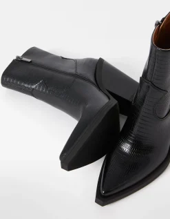 FEMME BERSHKA Party*Bottines talon cowboy