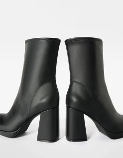 FEMME BERSHKA Shoes Arrival*Bottines talon moulantes mini plateforme