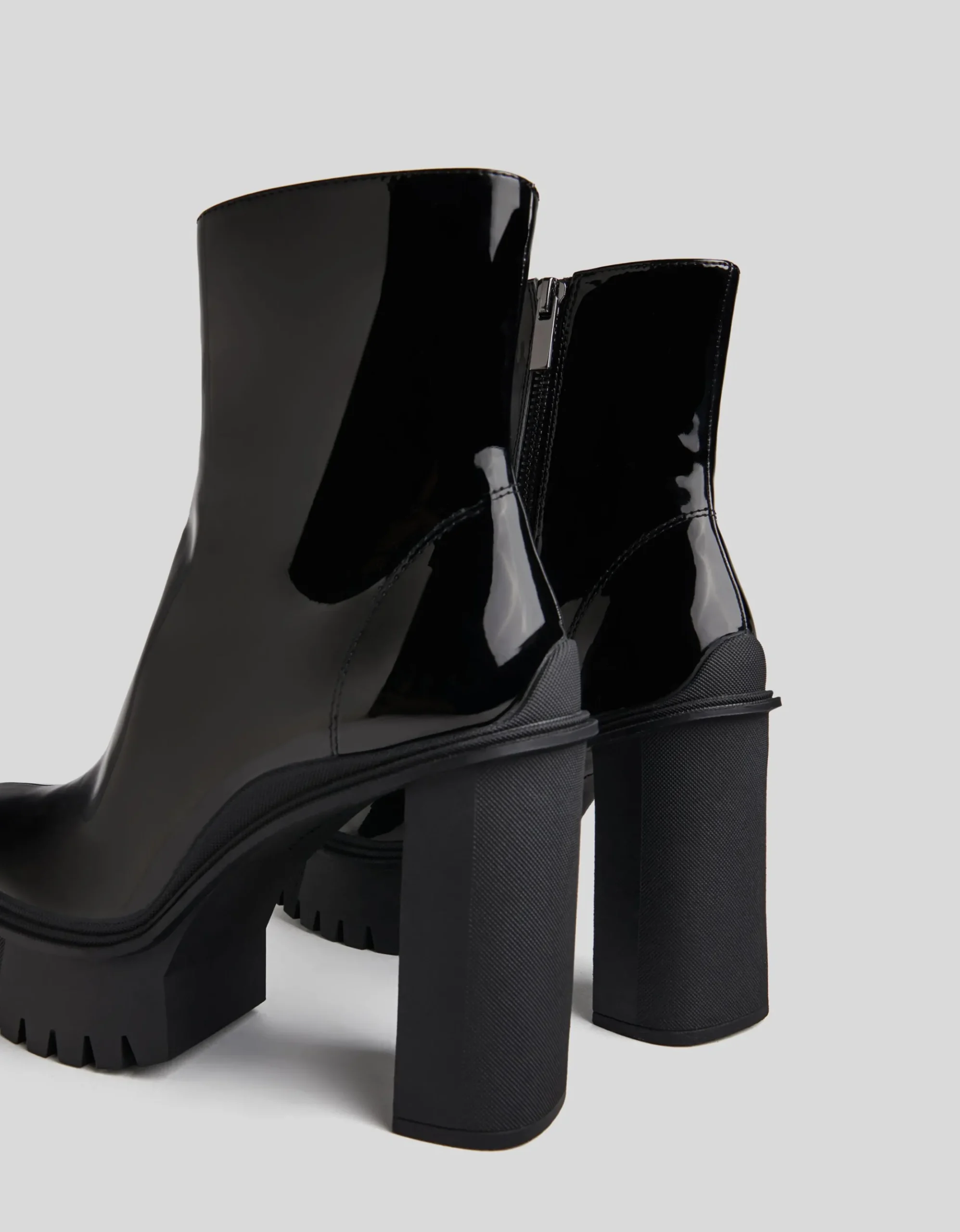 FEMME BERSHKA Shoes Arrival*Bottines talon plateforme vernies