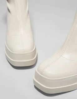 FEMME BERSHKA Bottes et bottines*Bottines talon plateforme moulantes