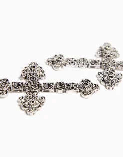 FEMME BERSHKA Tout voir*Boucles d’oreilles croix