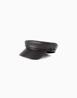 FEMME BERSHKA Similicuir*Casquette de marin