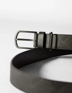 HOMME BERSHKA Tout voir*Ceinture effet cuir gravée